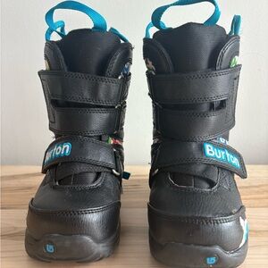 Burton Kids Black and Blue Snow Boots